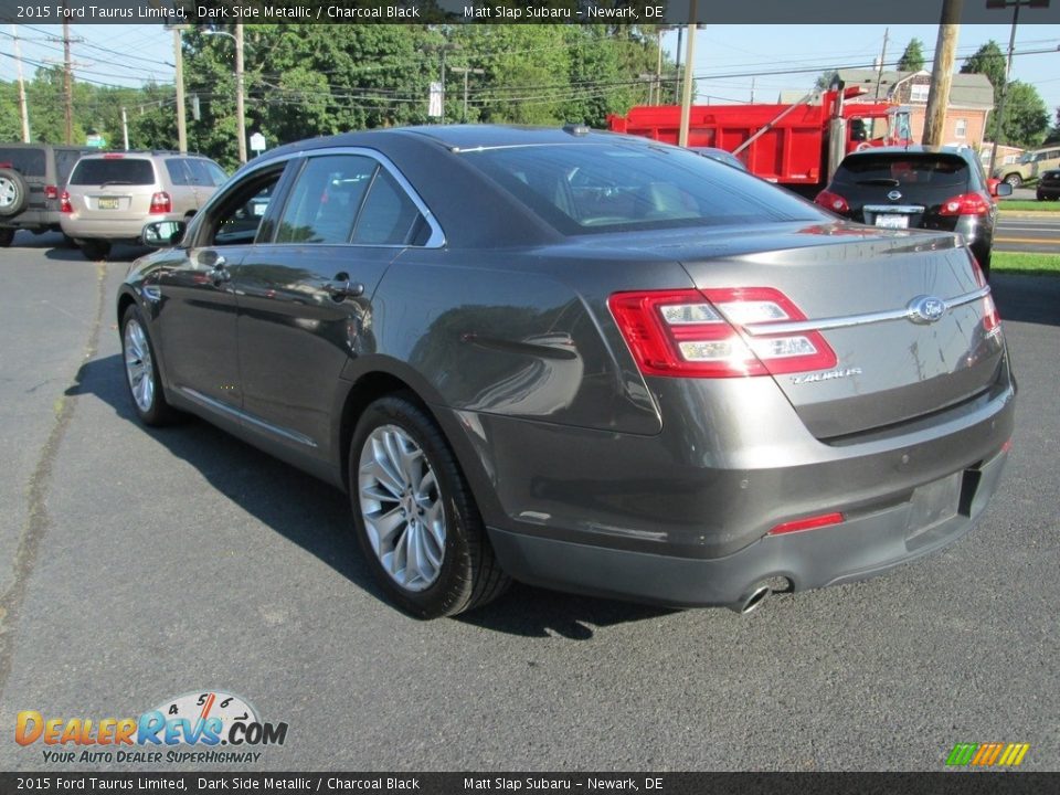 2015 Ford Taurus Limited Dark Side Metallic / Charcoal Black Photo #8