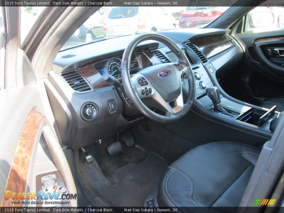 2015 Ford Taurus Limited Dark Side Metallic / Charcoal Black Photo #12