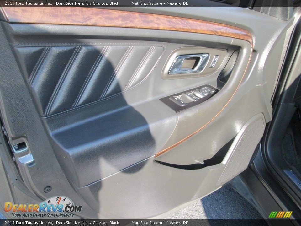 2015 Ford Taurus Limited Dark Side Metallic / Charcoal Black Photo #14
