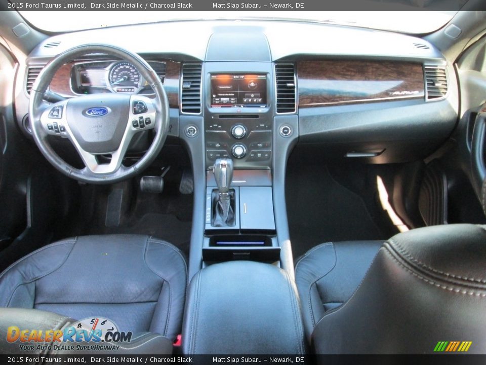 2015 Ford Taurus Limited Dark Side Metallic / Charcoal Black Photo #24
