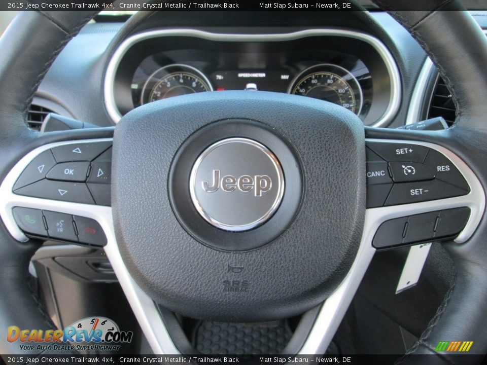 2015 Jeep Cherokee Trailhawk 4x4 Granite Crystal Metallic / Trailhawk Black Photo #11