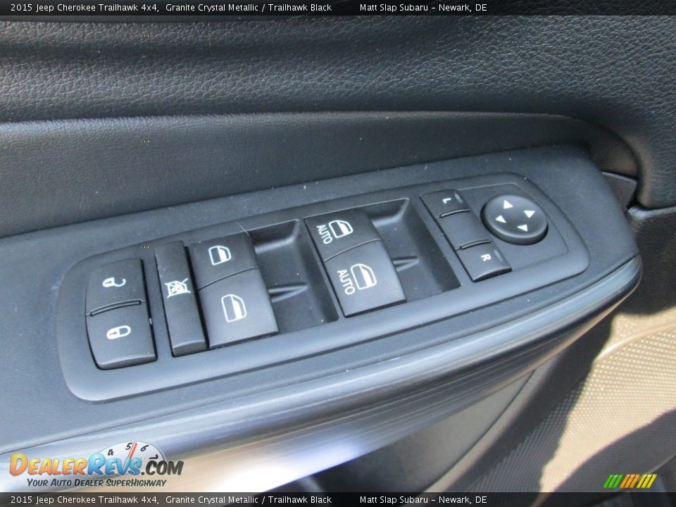 2015 Jeep Cherokee Trailhawk 4x4 Granite Crystal Metallic / Trailhawk Black Photo #15