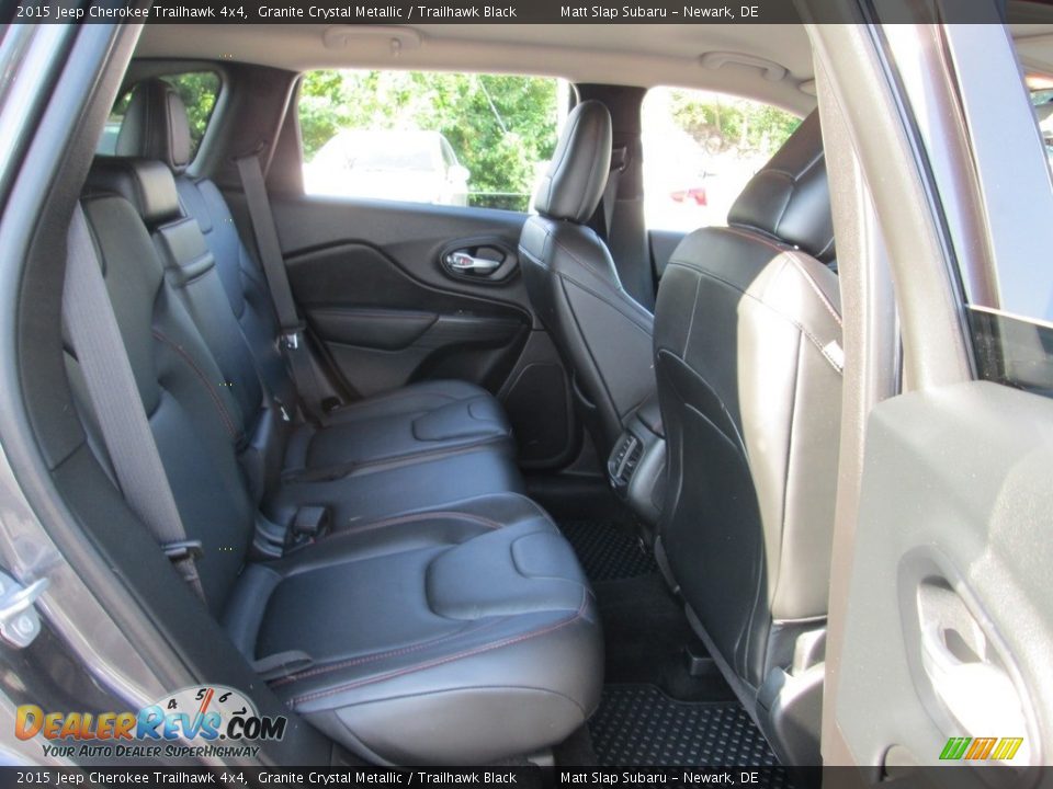 2015 Jeep Cherokee Trailhawk 4x4 Granite Crystal Metallic / Trailhawk Black Photo #19
