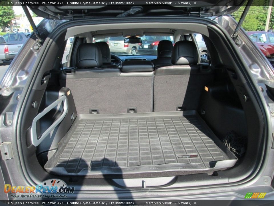 2015 Jeep Cherokee Trailhawk 4x4 Granite Crystal Metallic / Trailhawk Black Photo #20