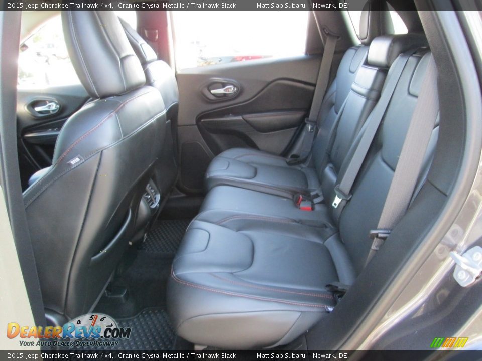 2015 Jeep Cherokee Trailhawk 4x4 Granite Crystal Metallic / Trailhawk Black Photo #21