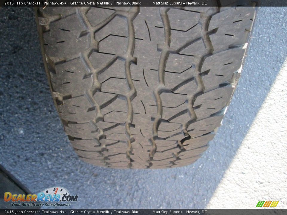 2015 Jeep Cherokee Trailhawk 4x4 Granite Crystal Metallic / Trailhawk Black Photo #23