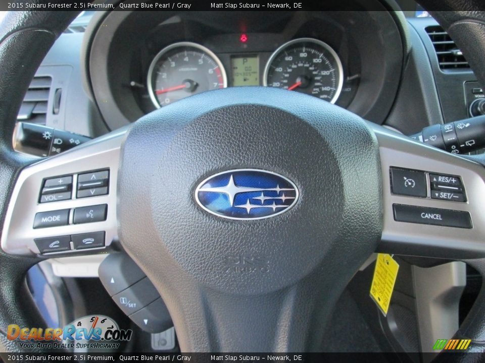 2015 Subaru Forester 2.5i Premium Quartz Blue Pearl / Gray Photo #11