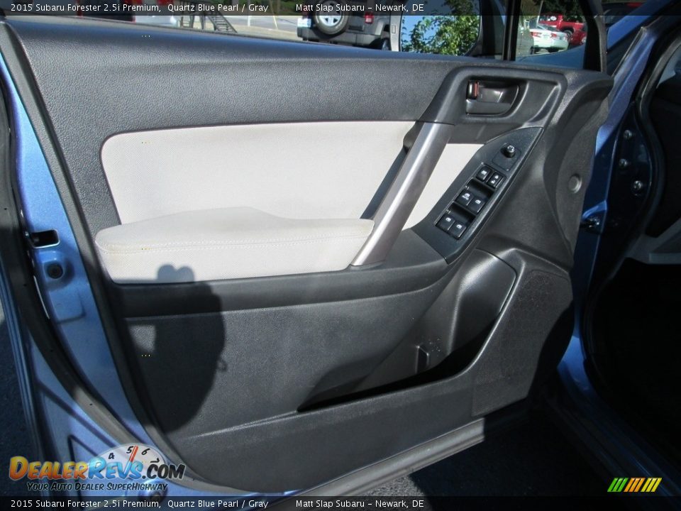 2015 Subaru Forester 2.5i Premium Quartz Blue Pearl / Gray Photo #14