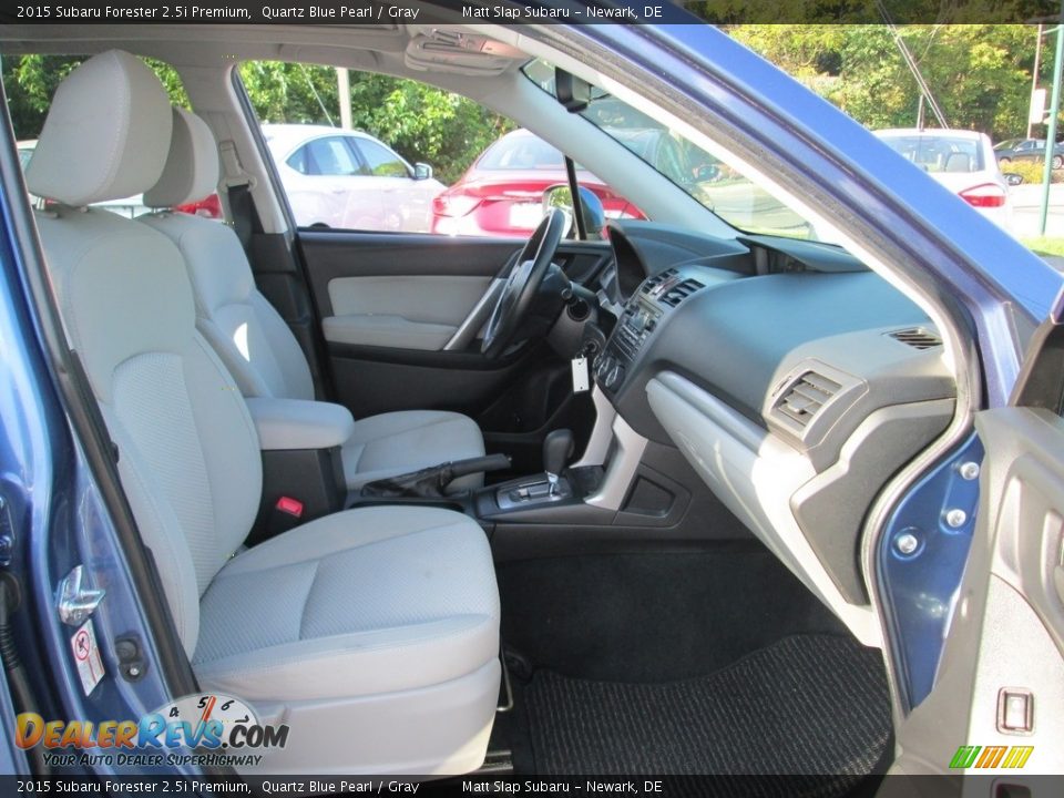 2015 Subaru Forester 2.5i Premium Quartz Blue Pearl / Gray Photo #18
