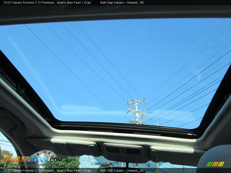 2015 Subaru Forester 2.5i Premium Quartz Blue Pearl / Gray Photo #21