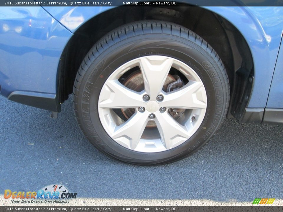 2015 Subaru Forester 2.5i Premium Quartz Blue Pearl / Gray Photo #23