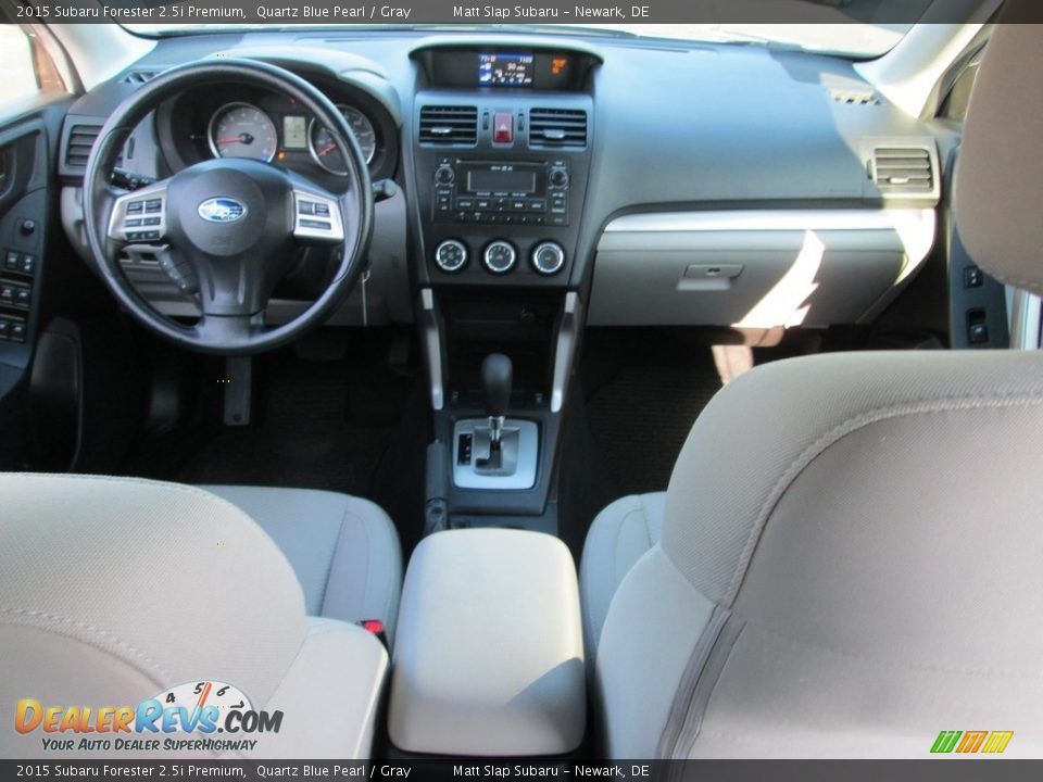 2015 Subaru Forester 2.5i Premium Quartz Blue Pearl / Gray Photo #25