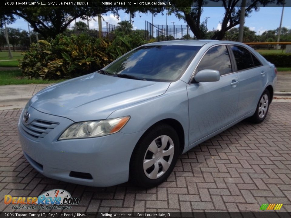 2009 Toyota Camry LE Sky Blue Pearl / Bisque Photo #1