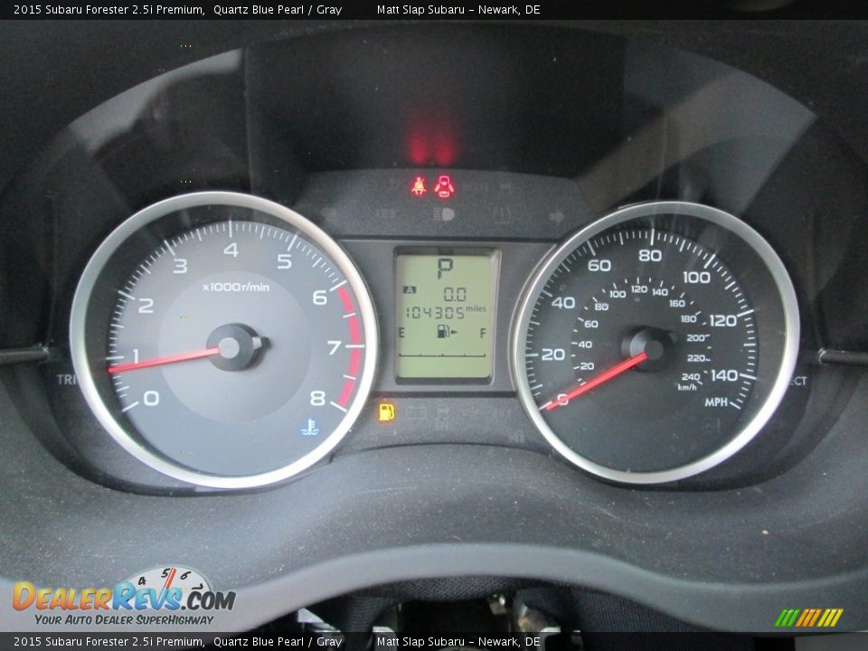 2015 Subaru Forester 2.5i Premium Quartz Blue Pearl / Gray Photo #28