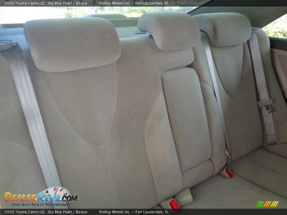 2009 Toyota Camry LE Sky Blue Pearl / Bisque Photo #36