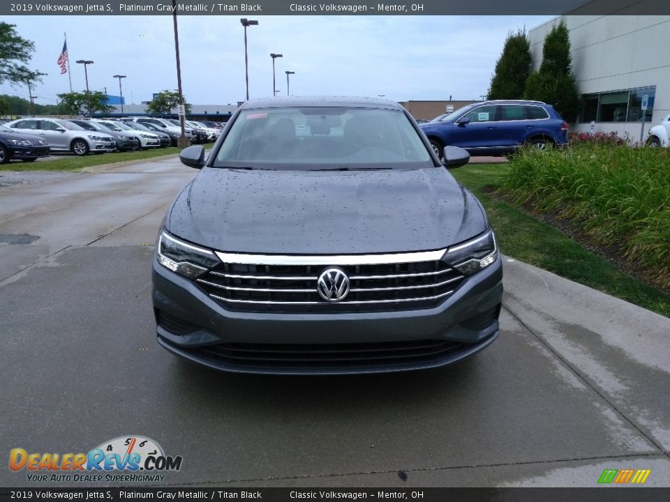 2019 Volkswagen Jetta S Platinum Gray Metallic / Titan Black Photo #1