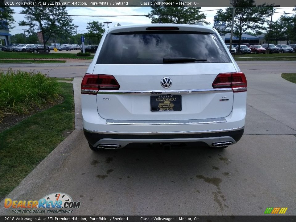 2018 Volkswagen Atlas SEL Premium 4Motion Pure White / Shetland Photo #5