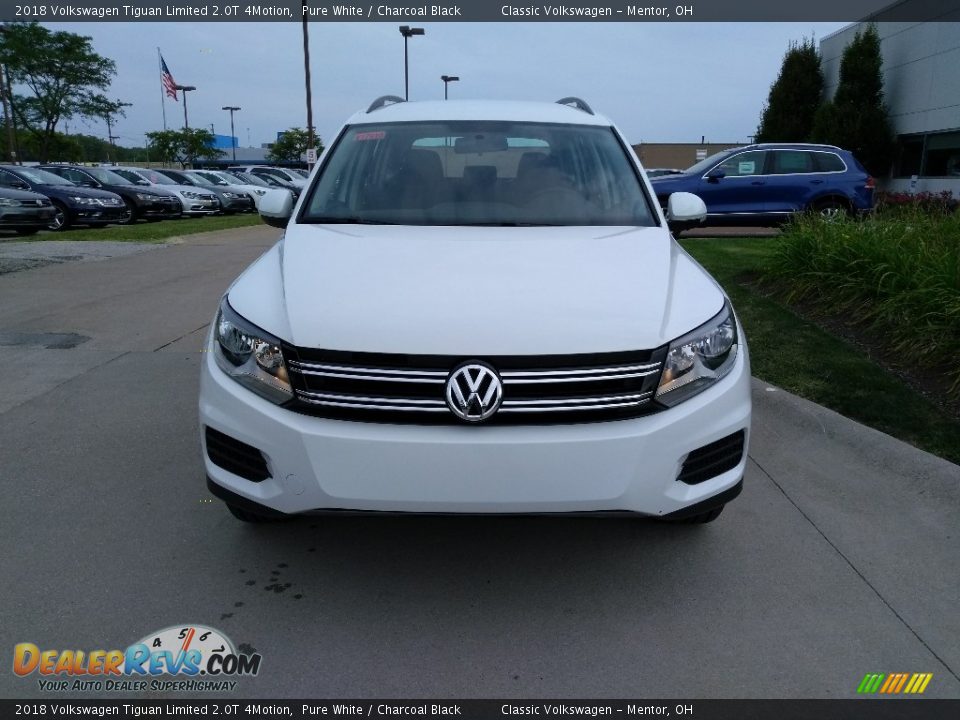 2018 Volkswagen Tiguan Limited 2.0T 4Motion Pure White / Charcoal Black Photo #1