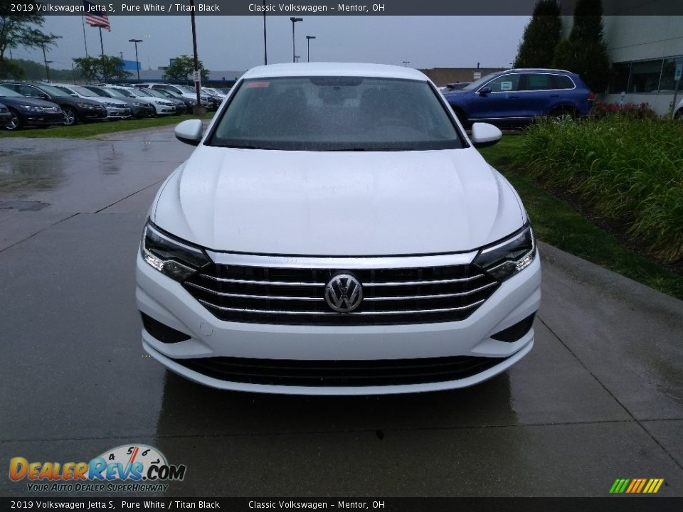 2019 Volkswagen Jetta S Pure White / Titan Black Photo #1