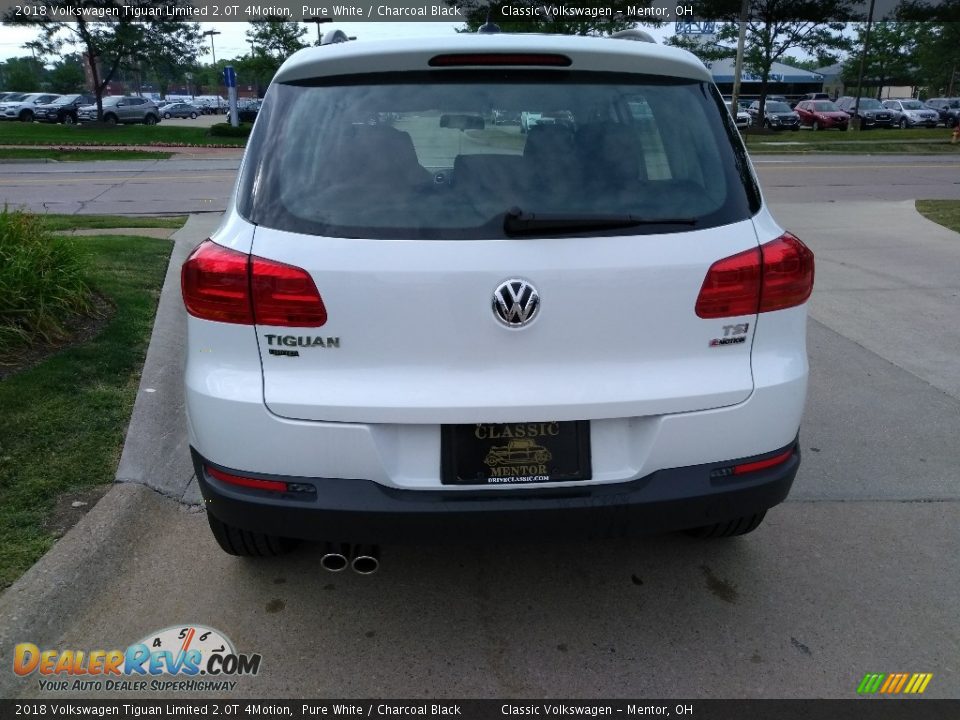 2018 Volkswagen Tiguan Limited 2.0T 4Motion Pure White / Charcoal Black Photo #5