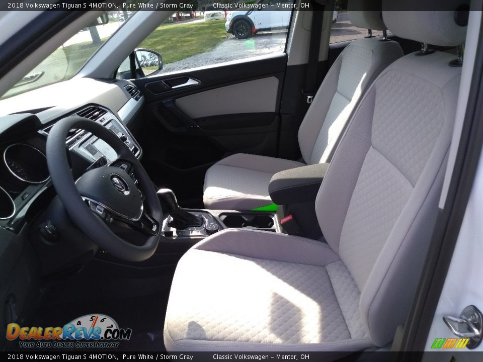 2018 Volkswagen Tiguan S 4MOTION Pure White / Storm Gray Photo #3
