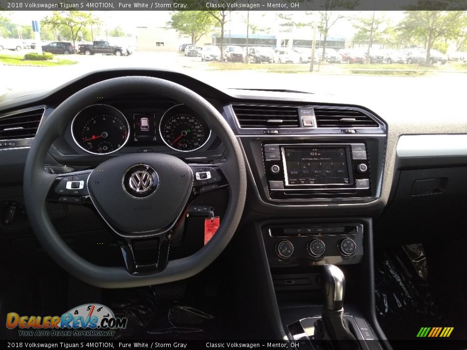 2018 Volkswagen Tiguan S 4MOTION Pure White / Storm Gray Photo #4