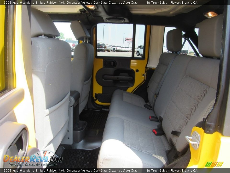 2008 Jeep Wrangler Unlimited Rubicon 4x4 Detonator Yellow / Dark Slate Gray/Med Slate Gray Photo #23