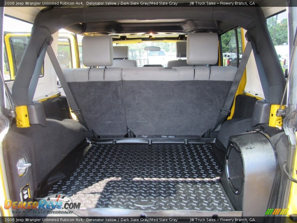 2008 Jeep Wrangler Unlimited Rubicon 4x4 Detonator Yellow / Dark Slate Gray/Med Slate Gray Photo #28