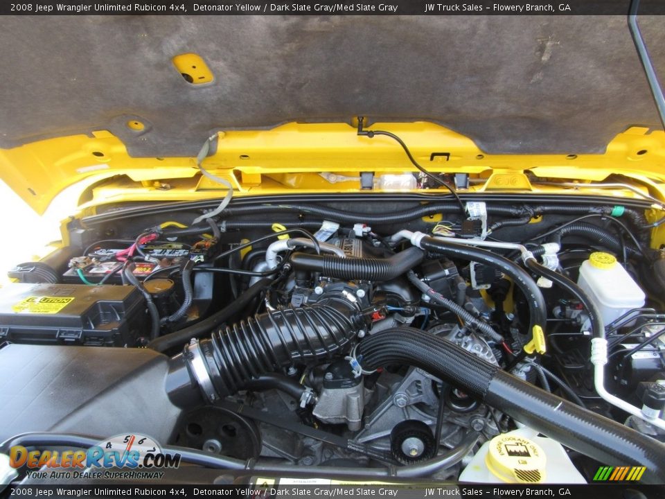 2008 Jeep Wrangler Unlimited Rubicon 4x4 Detonator Yellow / Dark Slate Gray/Med Slate Gray Photo #29