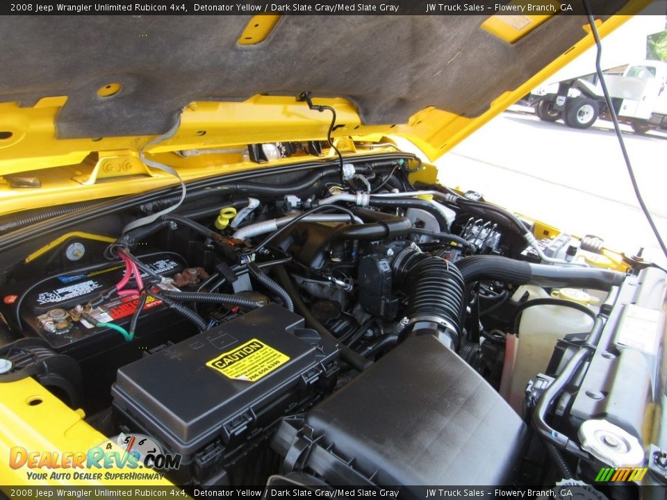 2008 Jeep Wrangler Unlimited Rubicon 4x4 Detonator Yellow / Dark Slate Gray/Med Slate Gray Photo #31