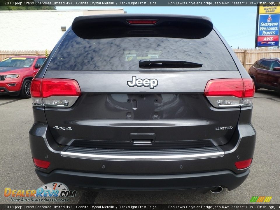 2018 Jeep Grand Cherokee Limited 4x4 Granite Crystal Metallic / Black/Light Frost Beige Photo #4
