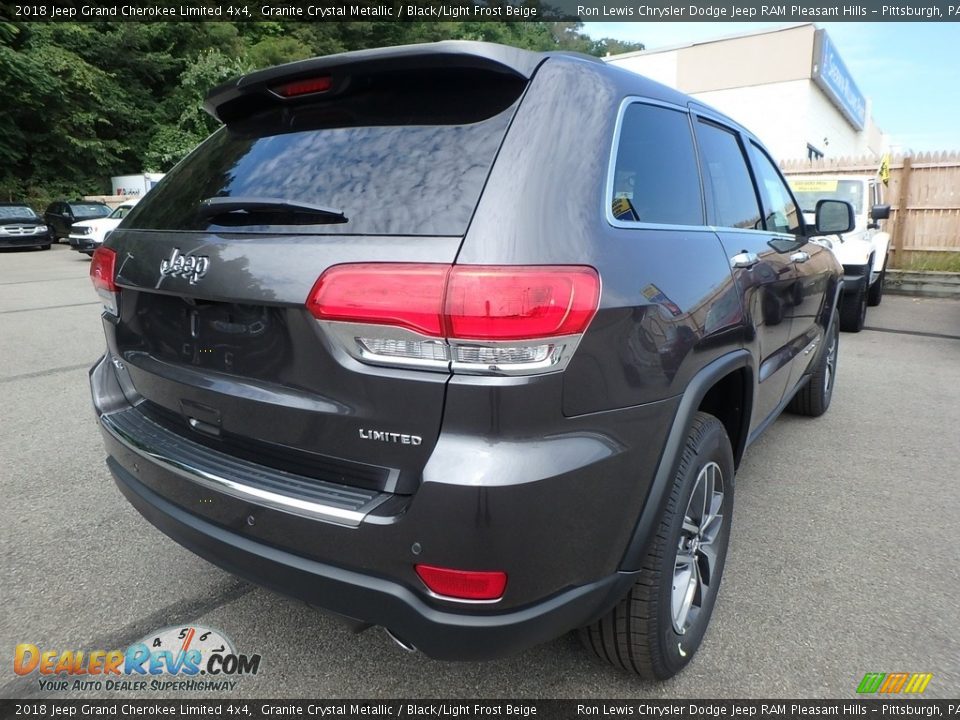 2018 Jeep Grand Cherokee Limited 4x4 Granite Crystal Metallic / Black/Light Frost Beige Photo #5