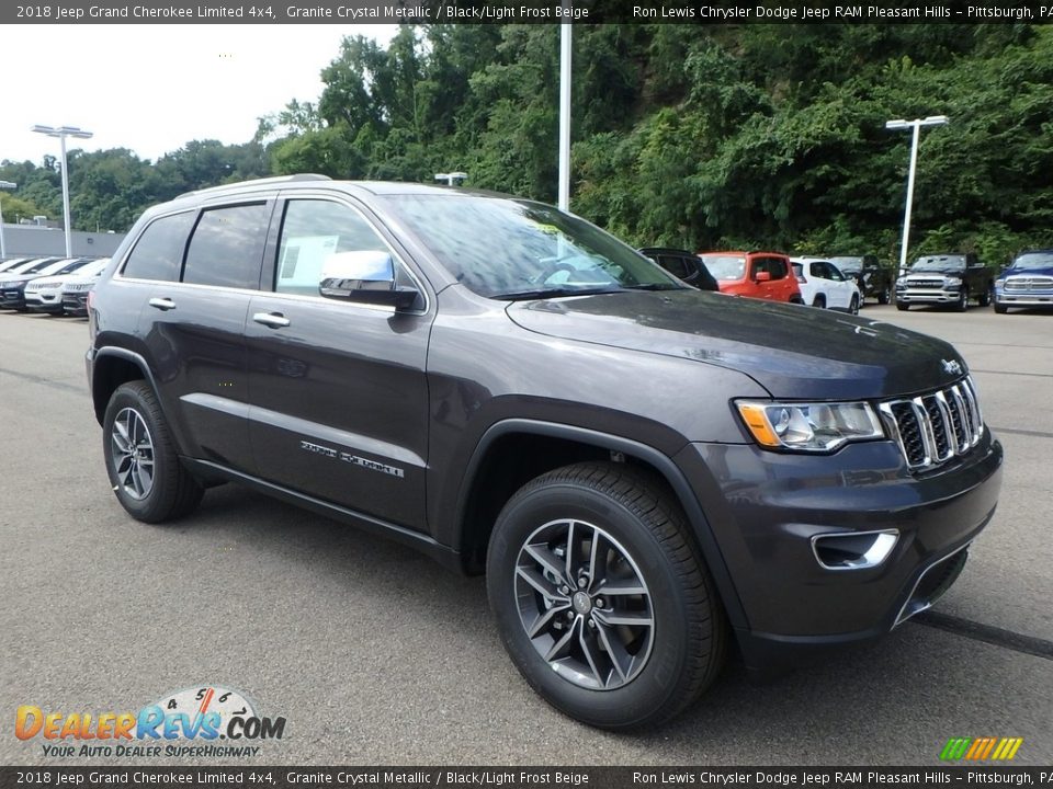 2018 Jeep Grand Cherokee Limited 4x4 Granite Crystal Metallic / Black/Light Frost Beige Photo #7