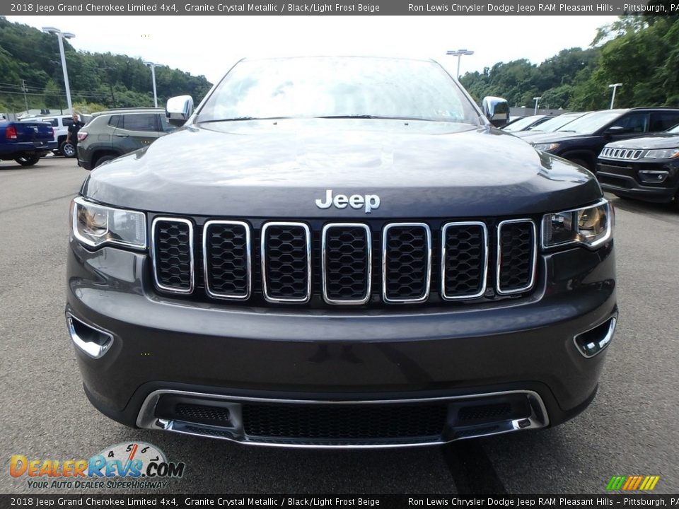 2018 Jeep Grand Cherokee Limited 4x4 Granite Crystal Metallic / Black/Light Frost Beige Photo #8