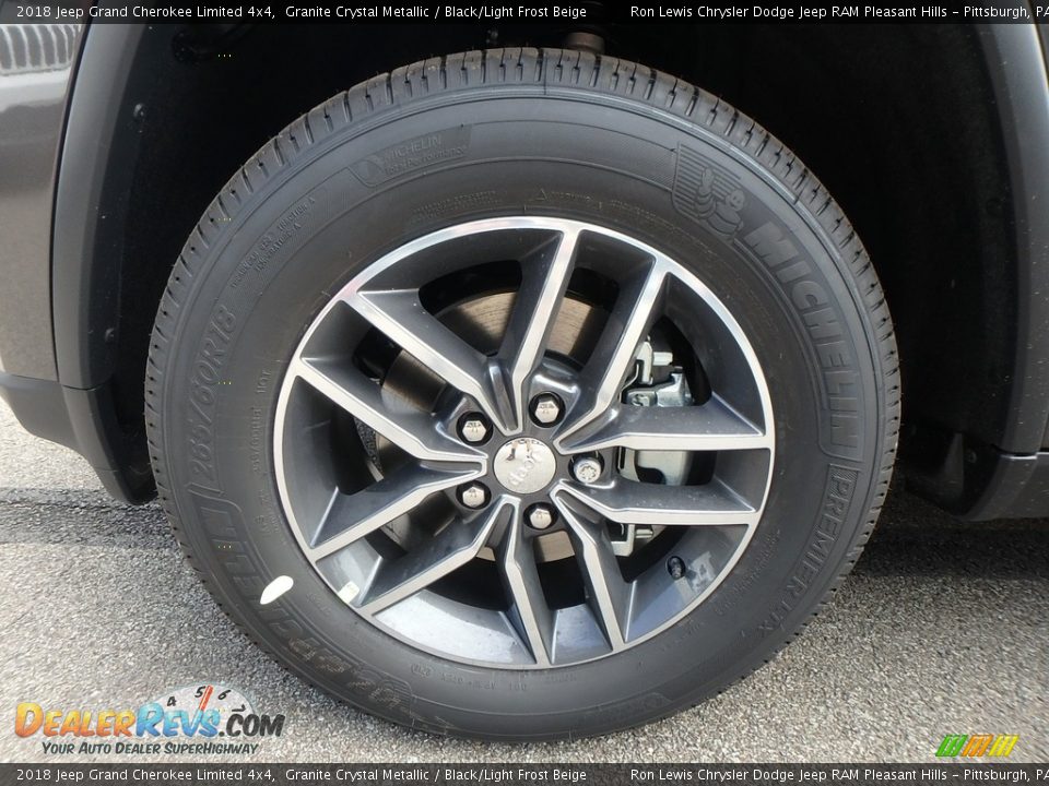 2018 Jeep Grand Cherokee Limited 4x4 Granite Crystal Metallic / Black/Light Frost Beige Photo #9