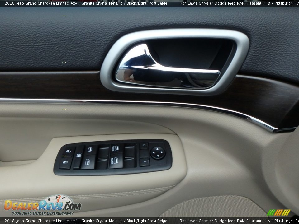 2018 Jeep Grand Cherokee Limited 4x4 Granite Crystal Metallic / Black/Light Frost Beige Photo #13