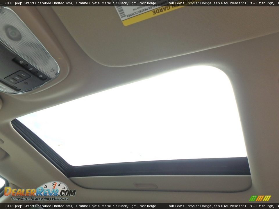 2018 Jeep Grand Cherokee Limited 4x4 Granite Crystal Metallic / Black/Light Frost Beige Photo #16