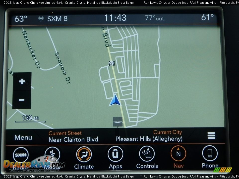 2018 Jeep Grand Cherokee Limited 4x4 Granite Crystal Metallic / Black/Light Frost Beige Photo #17