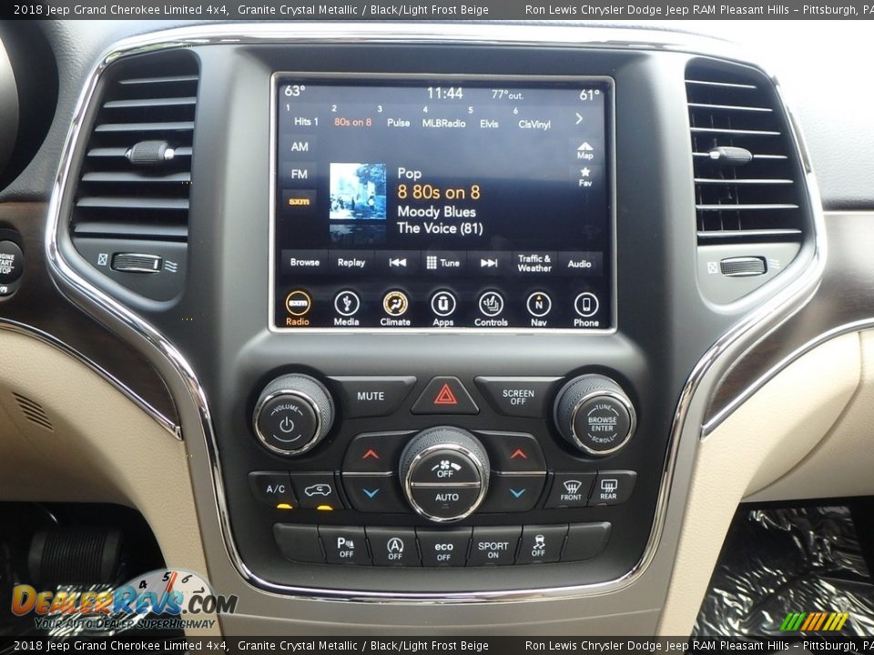 2018 Jeep Grand Cherokee Limited 4x4 Granite Crystal Metallic / Black/Light Frost Beige Photo #18