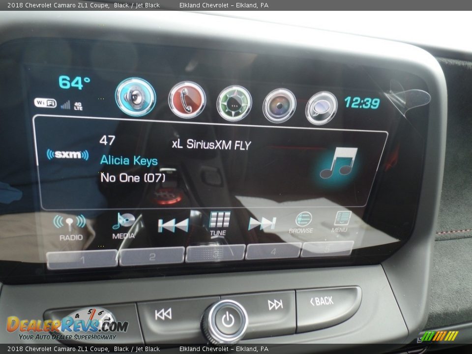 2018 Chevrolet Camaro ZL1 Coupe Black / Jet Black Photo #36