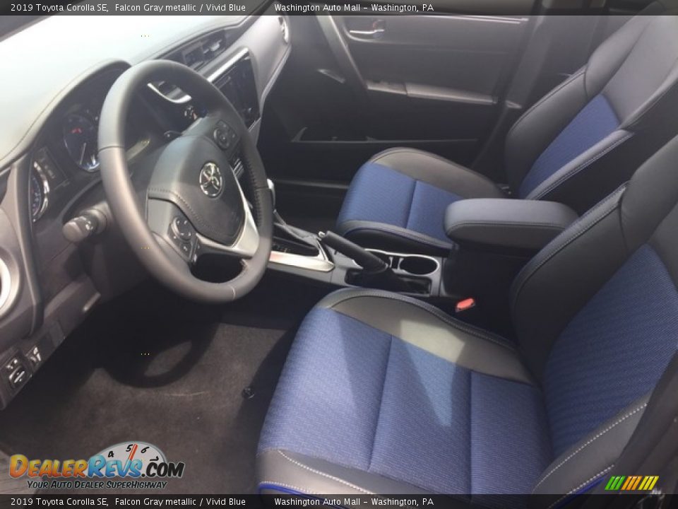 2019 Toyota Corolla SE Falcon Gray metallic / Vivid Blue Photo #9