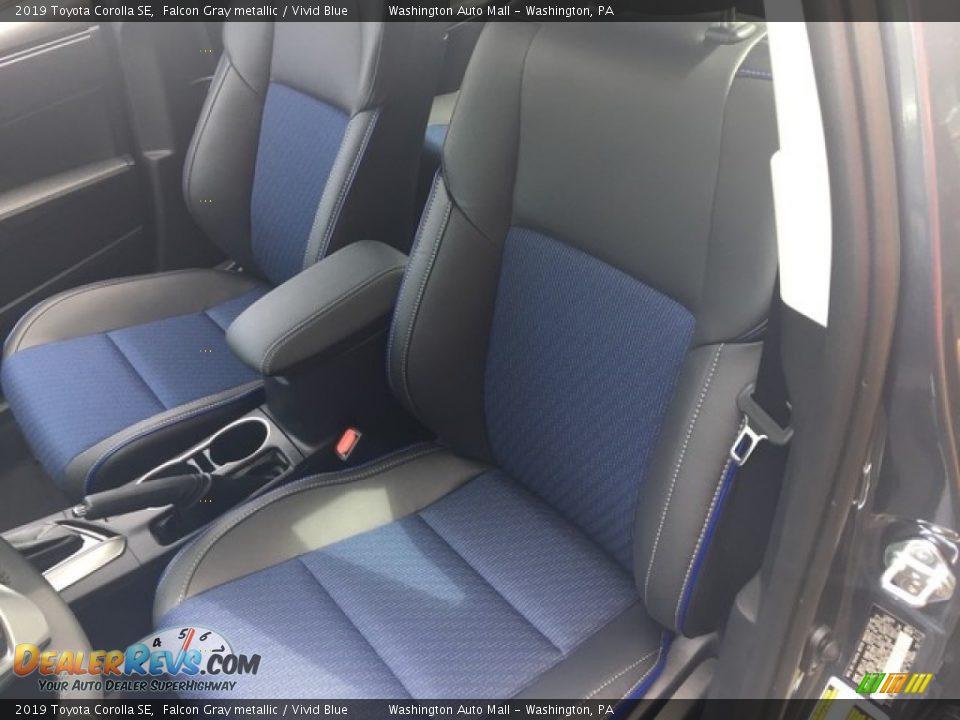 2019 Toyota Corolla SE Falcon Gray metallic / Vivid Blue Photo #10