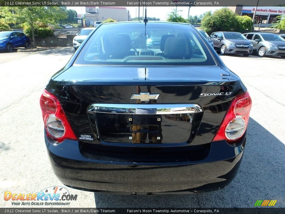 2012 Chevrolet Sonic LT Sedan Black / Jet Black/Dark Titanium Photo #4