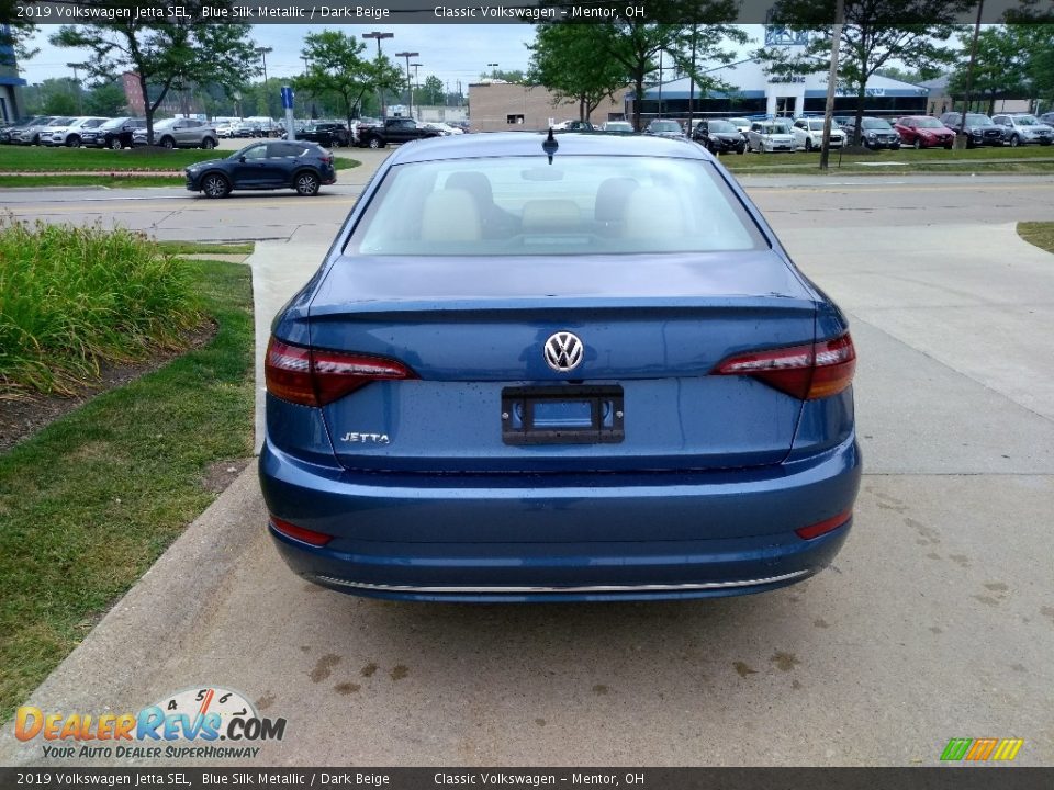 2019 Volkswagen Jetta SEL Blue Silk Metallic / Dark Beige Photo #5