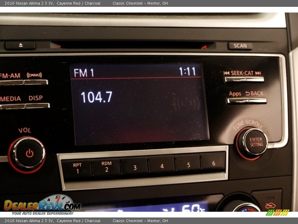 2016 Nissan Altima 2.5 SV Cayenne Red / Charcoal Photo #10