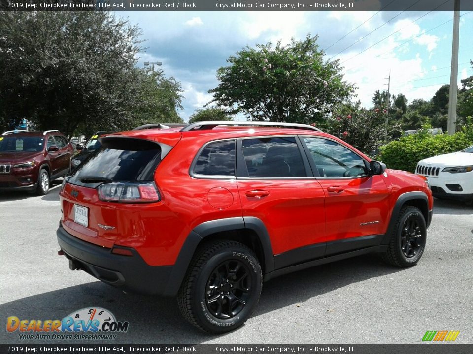 2019 Jeep Cherokee Trailhawk Elite 4x4 Firecracker Red / Black Photo #5