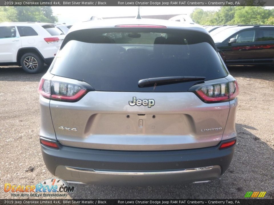 2019 Jeep Cherokee Limited 4x4 Billet Silver Metallic / Black Photo #4