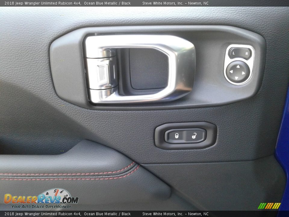 2018 Jeep Wrangler Unlimited Rubicon 4x4 Ocean Blue Metallic / Black Photo #9