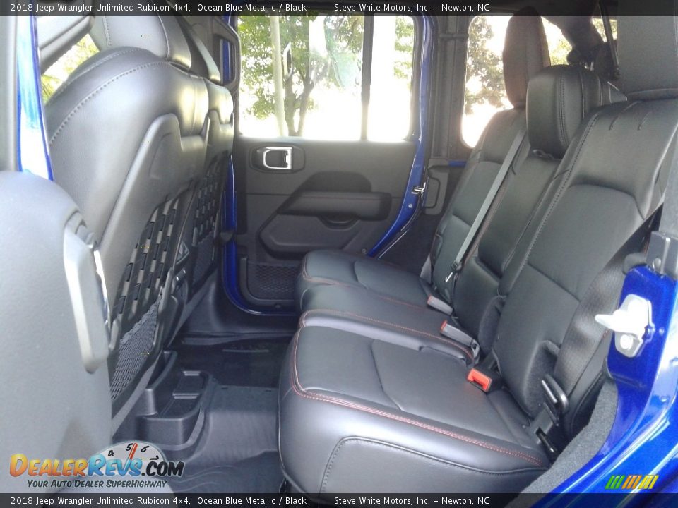 2018 Jeep Wrangler Unlimited Rubicon 4x4 Ocean Blue Metallic / Black Photo #12