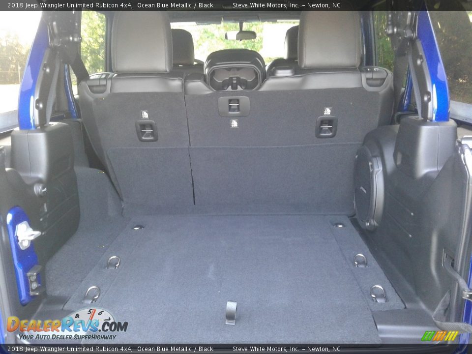 2018 Jeep Wrangler Unlimited Rubicon 4x4 Ocean Blue Metallic / Black Photo #13